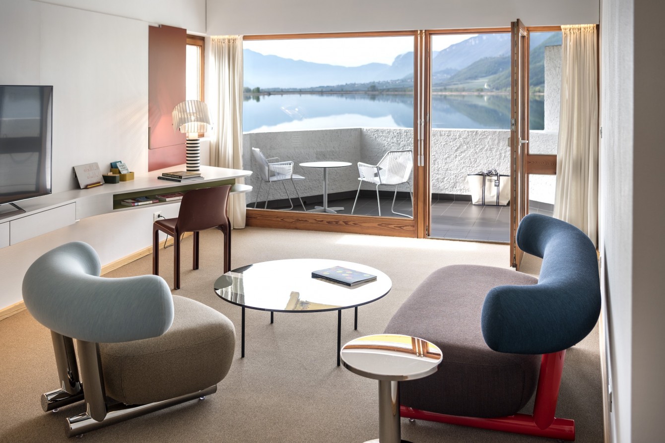 Hotel am Kalterer See Boutiquehotel Designhotel Zimmer im Seehotel Ambach Suite 1973
