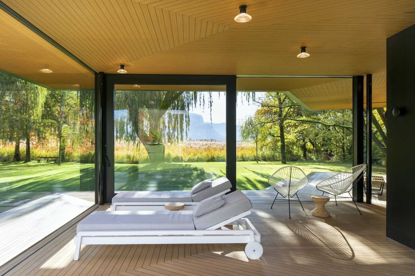 Ausatmen im Herbst im Seehotel Ambach, Kaltern am See, Italien