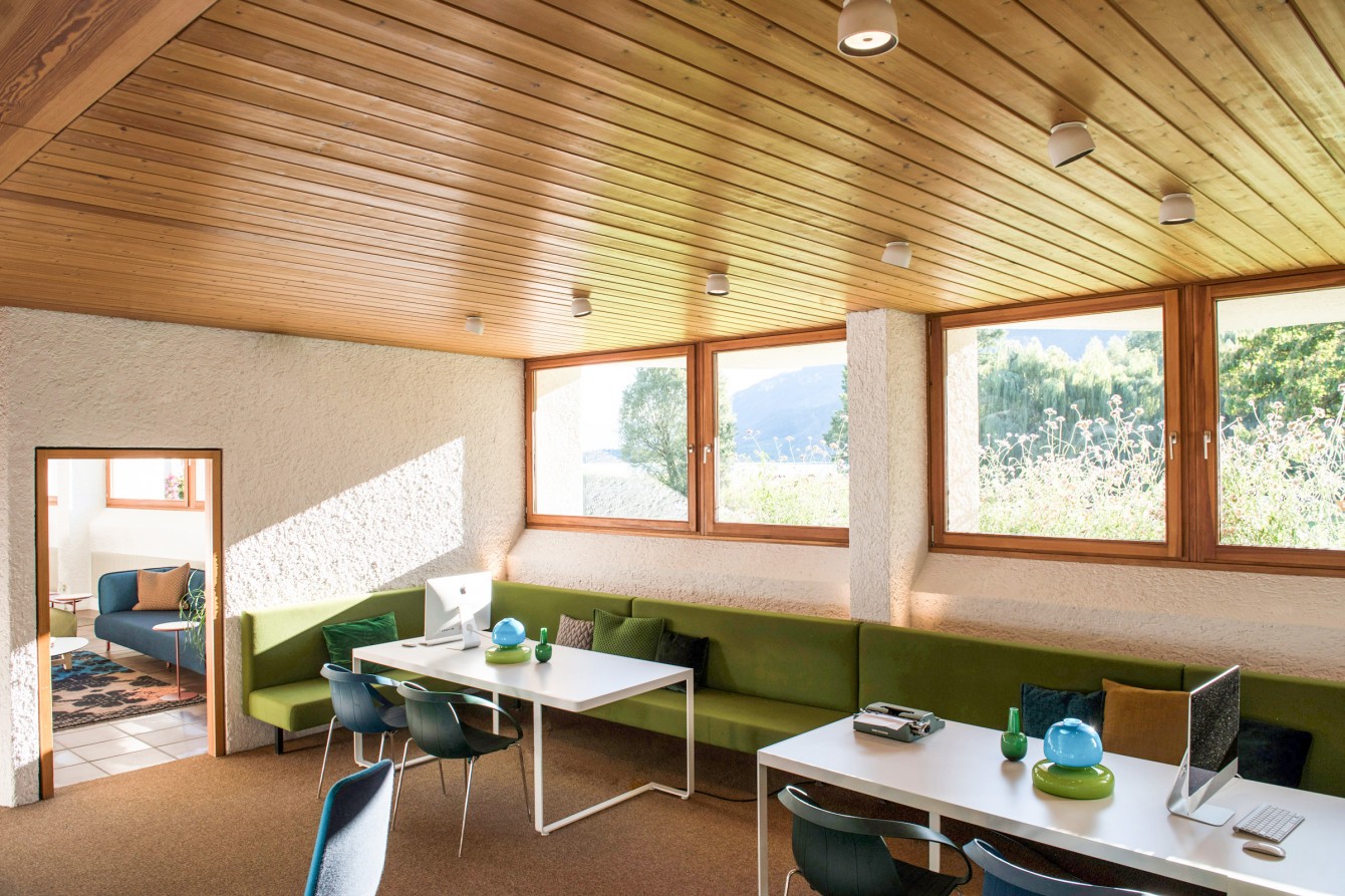 Designhotel Seehotel Ambach Moroso 70er Jahre Design Interiordesign mit spezieller Architektur, Architekt Othmar Barth